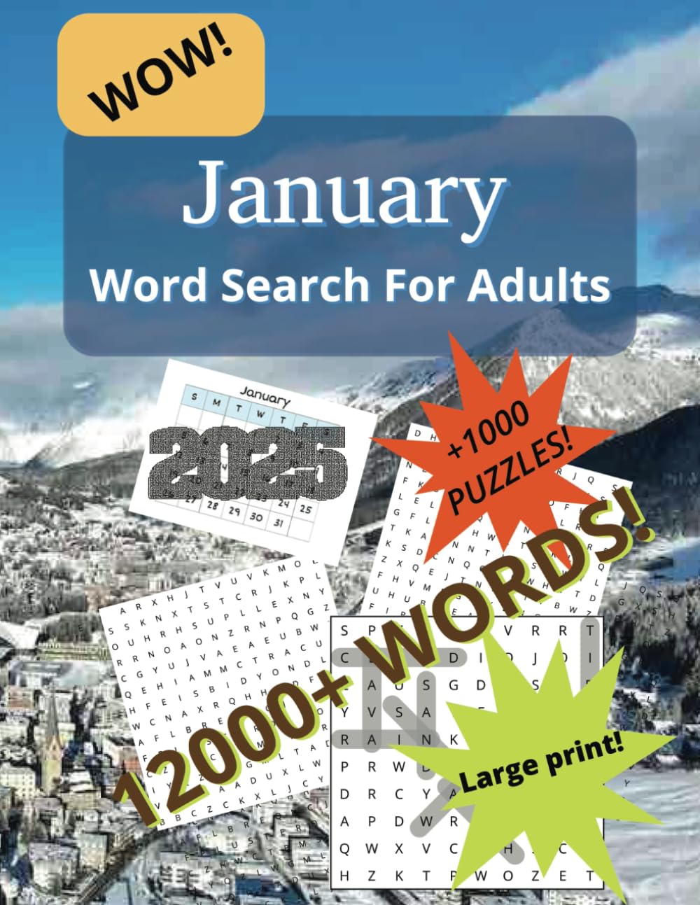 ler totalmente January Word Search Puzzle Book: Word Searches, For Anxiety Relief, +Sudoku, with Large Print about January, Winter, Month and More | 8.5x11 inches,... Gift for Vacations, Holidays and Free Times