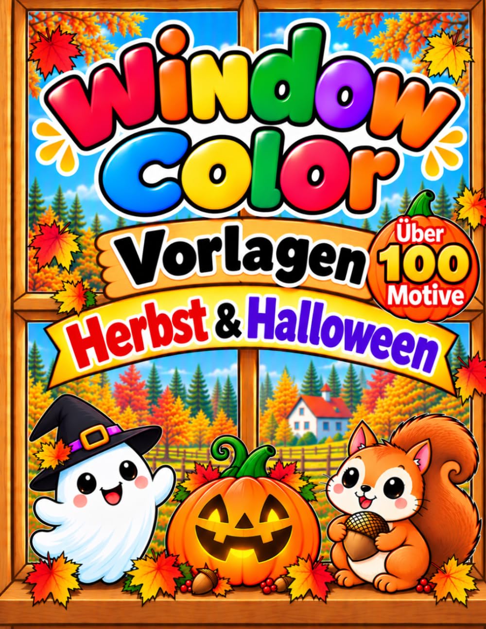 Window Color Vorlagen Herbst und Halloween: Über 100 kreative Vorlagen für Kinder – Herbstliche Fensterbilder und Halloween-Motive zum Ausmalen und Abpausen (German Edition) baixar o livro de graça