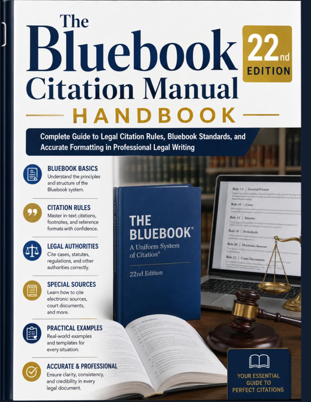 The Bluebook Citation Manual 22nd Edition Handbook: Complete Guide to Legal Citation Rules, Bluebook Standards, and Accurate Formatting in Professional Legal Writing baixar livro de graça