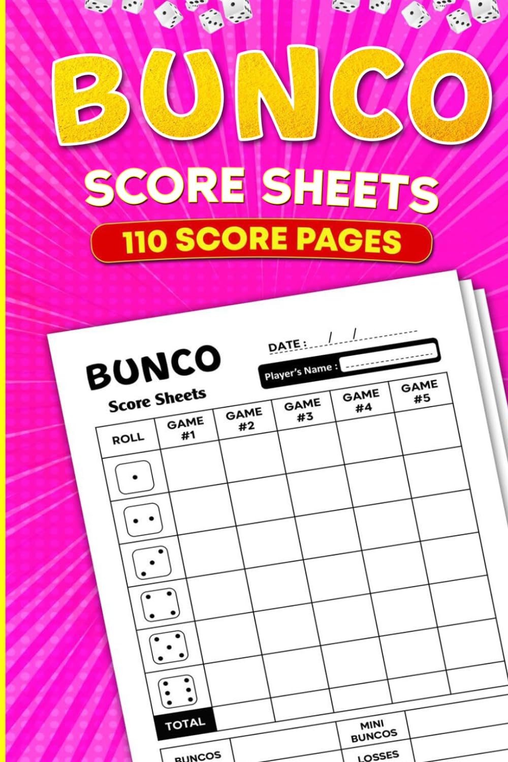ler totalmente Bunco Score Sheets: Bunco Game Score Pads for Scorekeeping With size 6 x 9 Inches