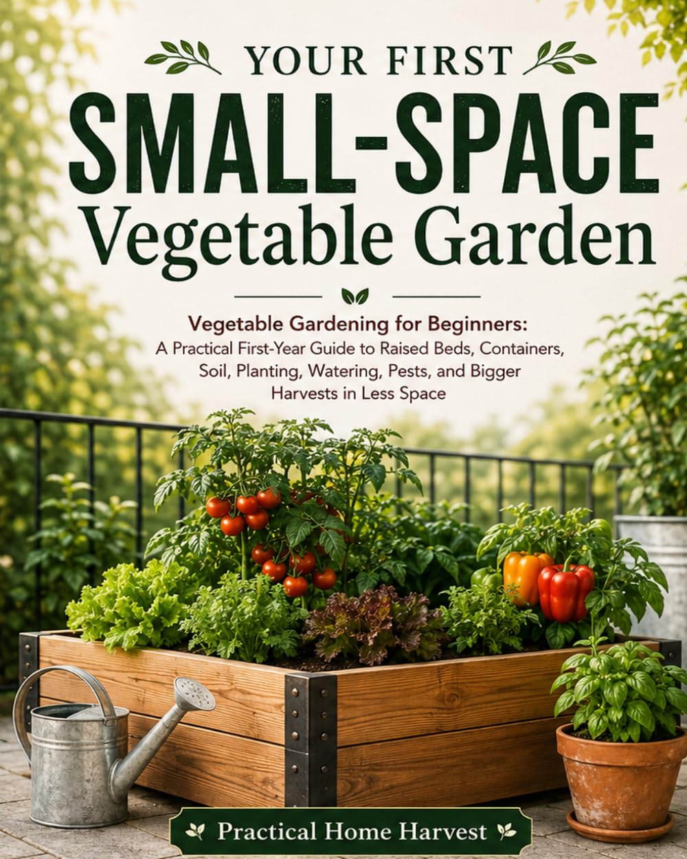 Your First Small-Space Vegetable Garden: Vegetable Gardening for Beginners: A Practical First-Year Guide to Raised Beds, Containers, Soil, Planting, Watering, Pests, and Bigger Harvests in Less Space baixar o livro de graça
