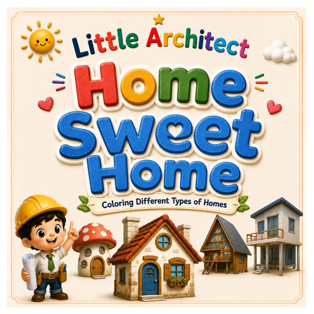 Little Achitect: HOME SWEET HOME: Coloring Different Types Of Homes baixar o livro de graça