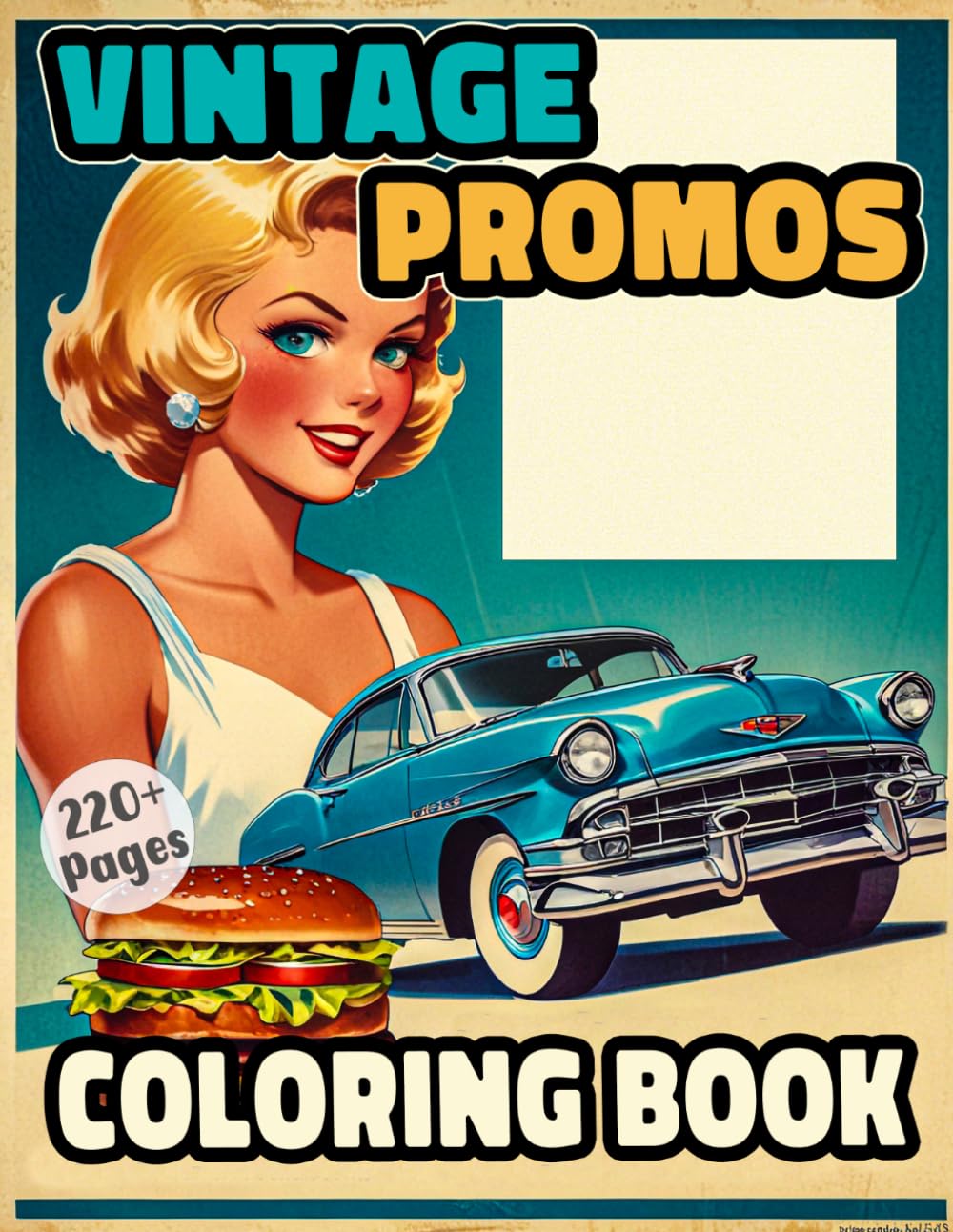 Vintage Promos Coloring Book: A Gallery of Real Old Fashioned Advertisements Book & Magasin Covers | Sketches Of Old Posters | Beautiful Illustrations... Kids Teens Adults Seniors (Vintage And Retro) baixar o livro de graça