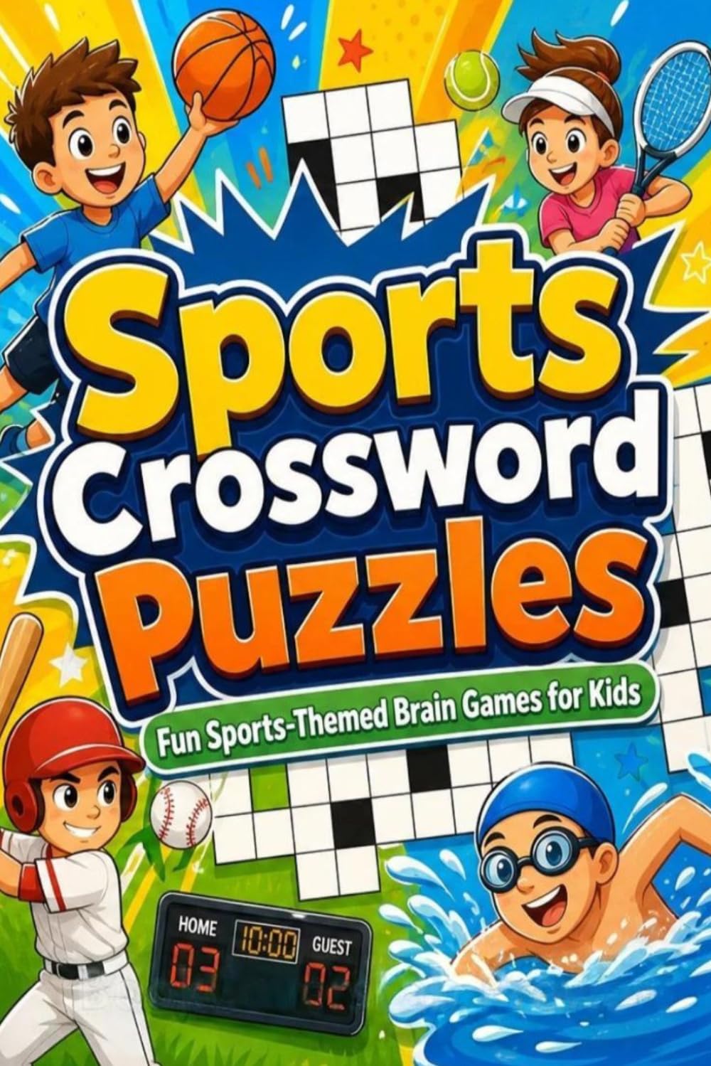 capítulo por capítulo baixar Sports Crossword Puzzle Book: Fun Word Challenges for Kids | Boost Thinking, Focus, and Vocabulary | 6x9 Inches, 115 Pages | 185+ Puzzles | Solutions Included
