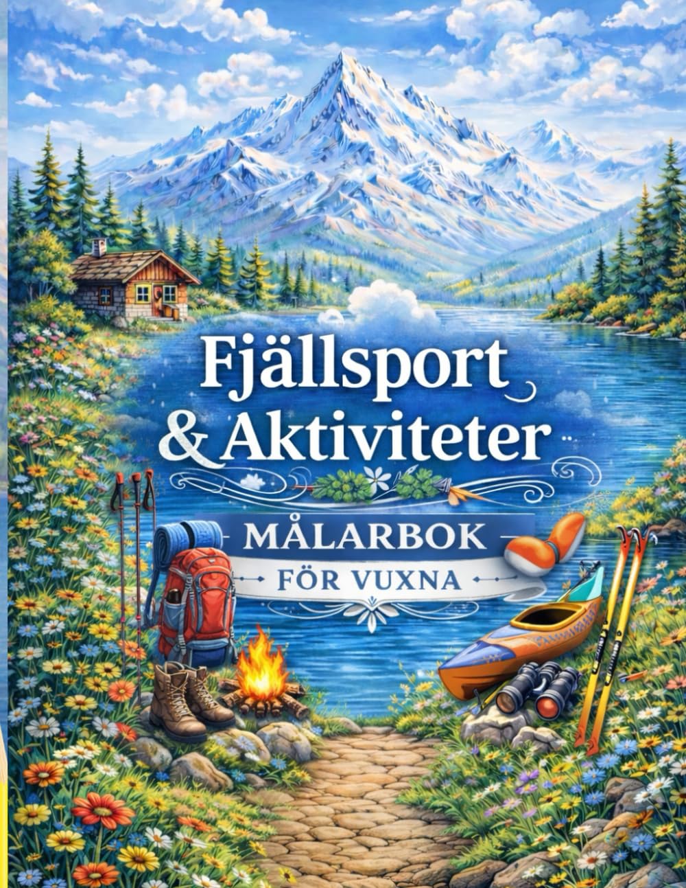 ler totalmente Fjällsport & Aktiviteter – Målarbok för vuxna: 40 avkopplande fjällmotiv att färglägga – stresslindring, mindfulness, kvällsrutin och perfekt present (Lugn i Fjällen) (Swedish Edition)