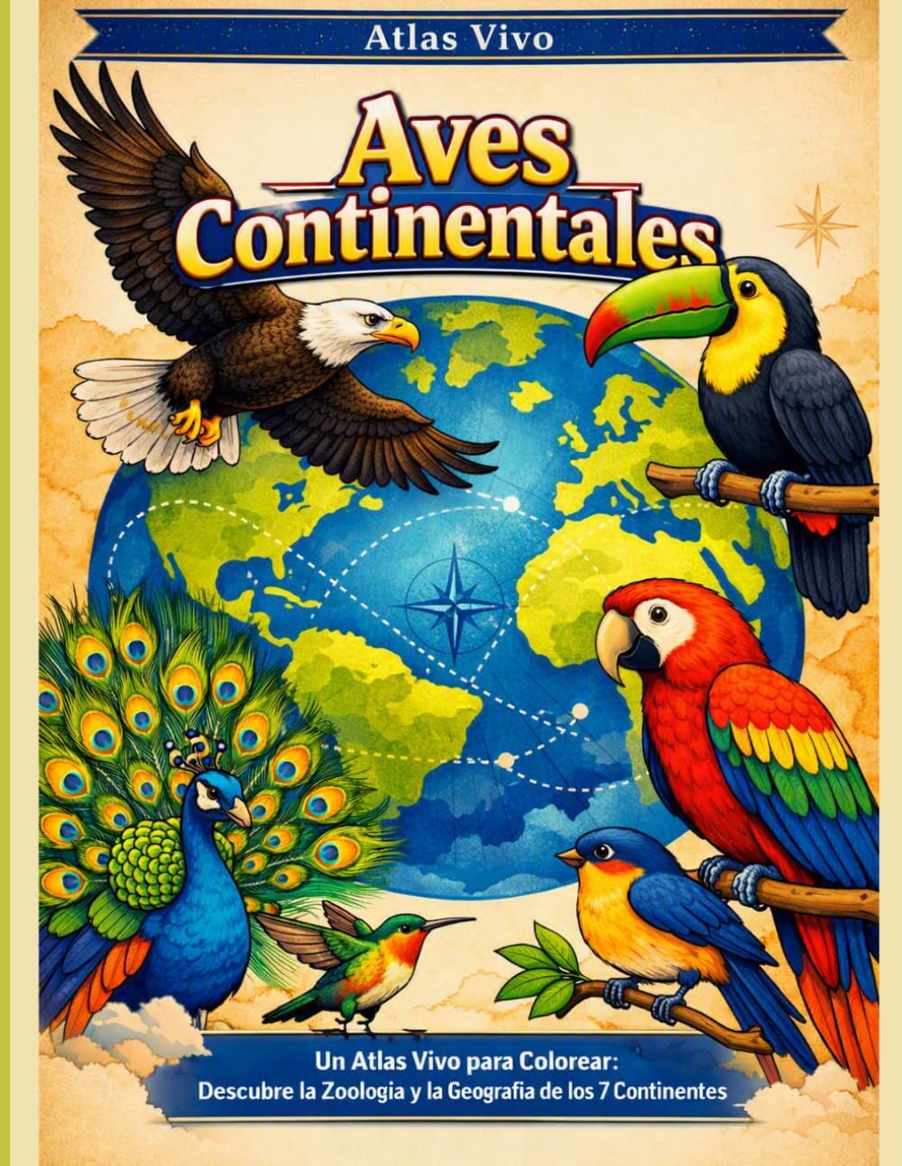 Aves Continentales: Un Atlas Vivo para Colorear: Descubre la Zoología y la Geografía de los 7 Continentes (Spanish Edition) baixar o livro de graça
