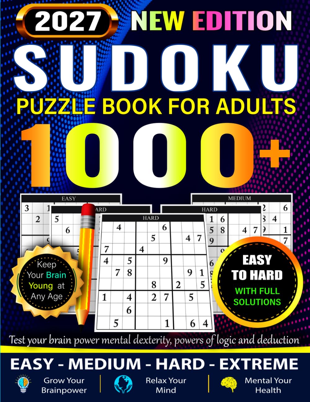 capítulo por capítulo baixar 1000+ Sudoku Puzzle Book for Adults: Easy to Hard Sudoku Puzzles for Adults, Teens & Seniors with Full Solutions for Brain Training, Logic Skills & Daily Relaxation