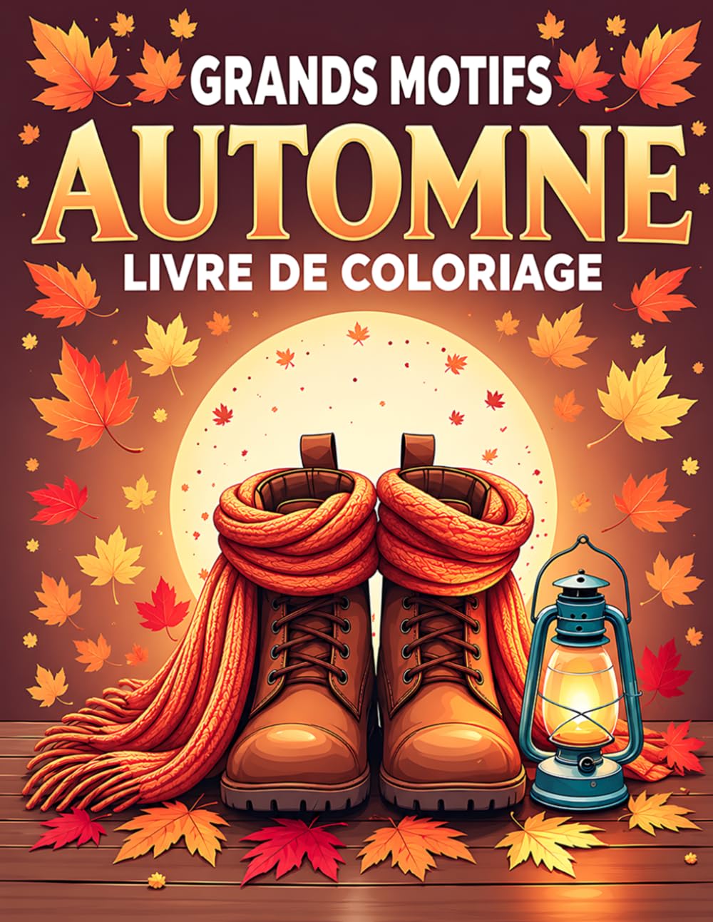 Grands Motifs Automne – Livre de coloriage: 50 dessins simples, faciles et relaxants à colorier – Idéal pour les adultes et les seniors (French Edition) baixar livro de graça
