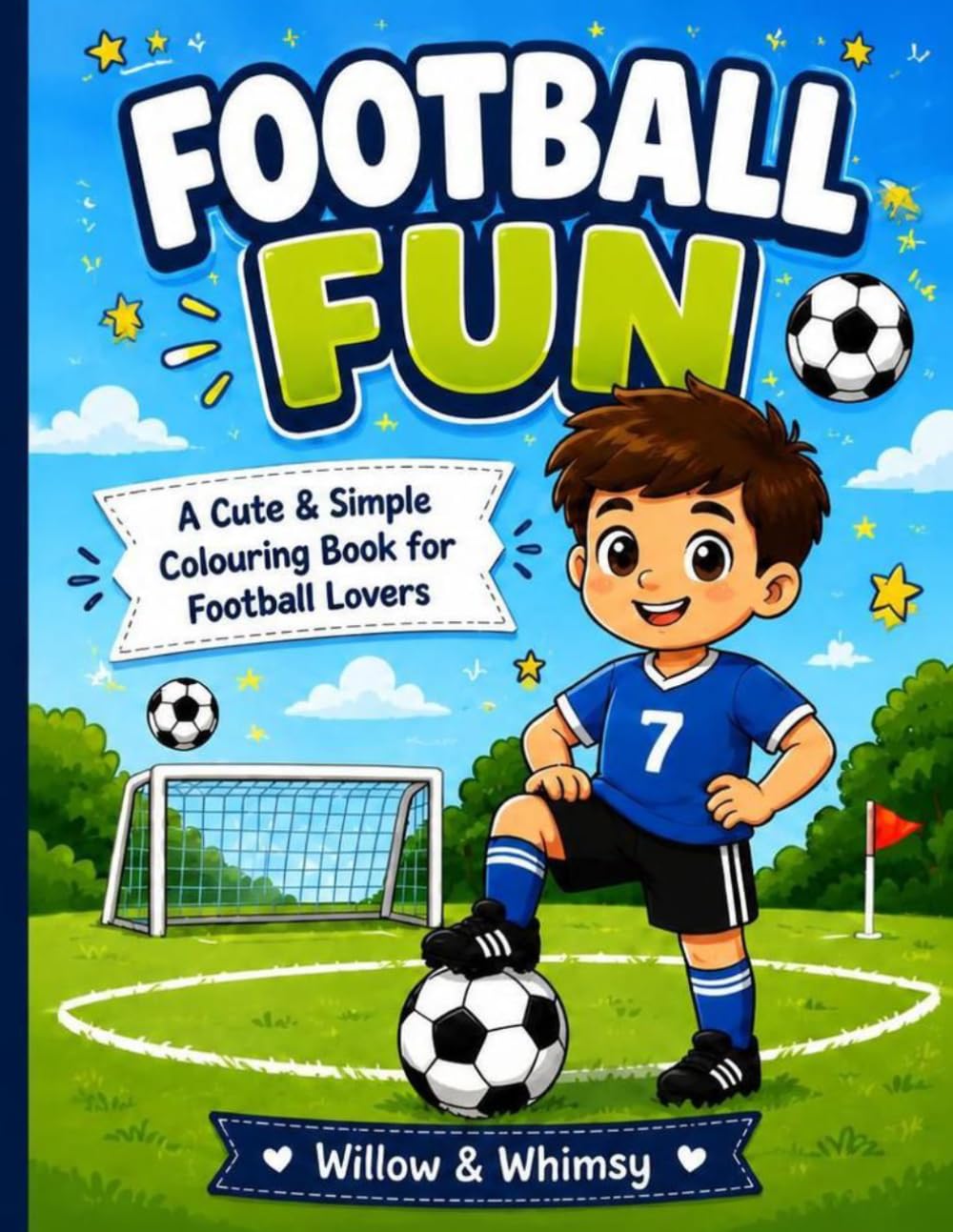 Football Coloring Book: 30 Fun and Simple Football Illustrations for Kids baixar o livro de graça