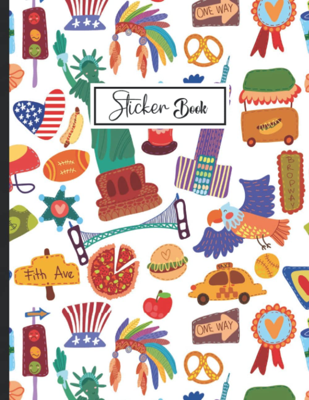 ler totalmente Sticker Book: Blank Sticker Collection Book for Girls with New York City.