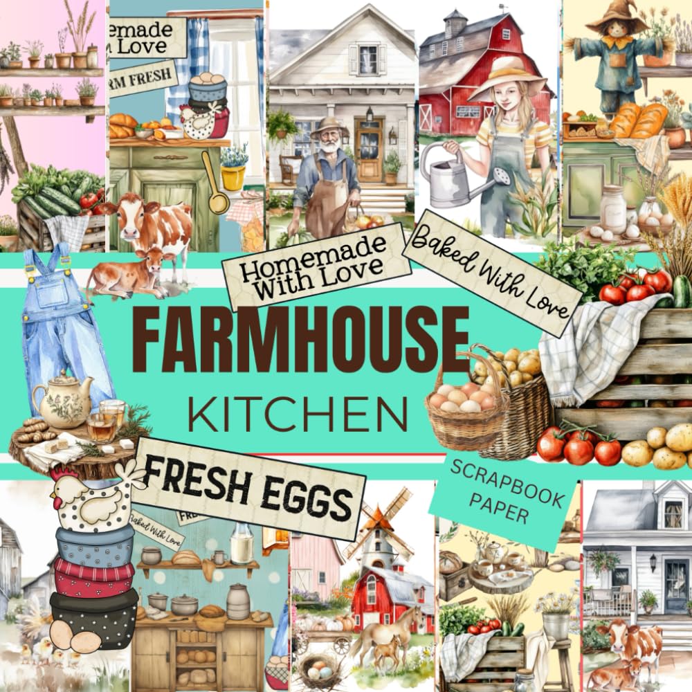 ler totalmente FARMHOUSE KITCHEN SCRAPBOOK: This is used in DIY JUNK JOURNALS.EPHEMERA