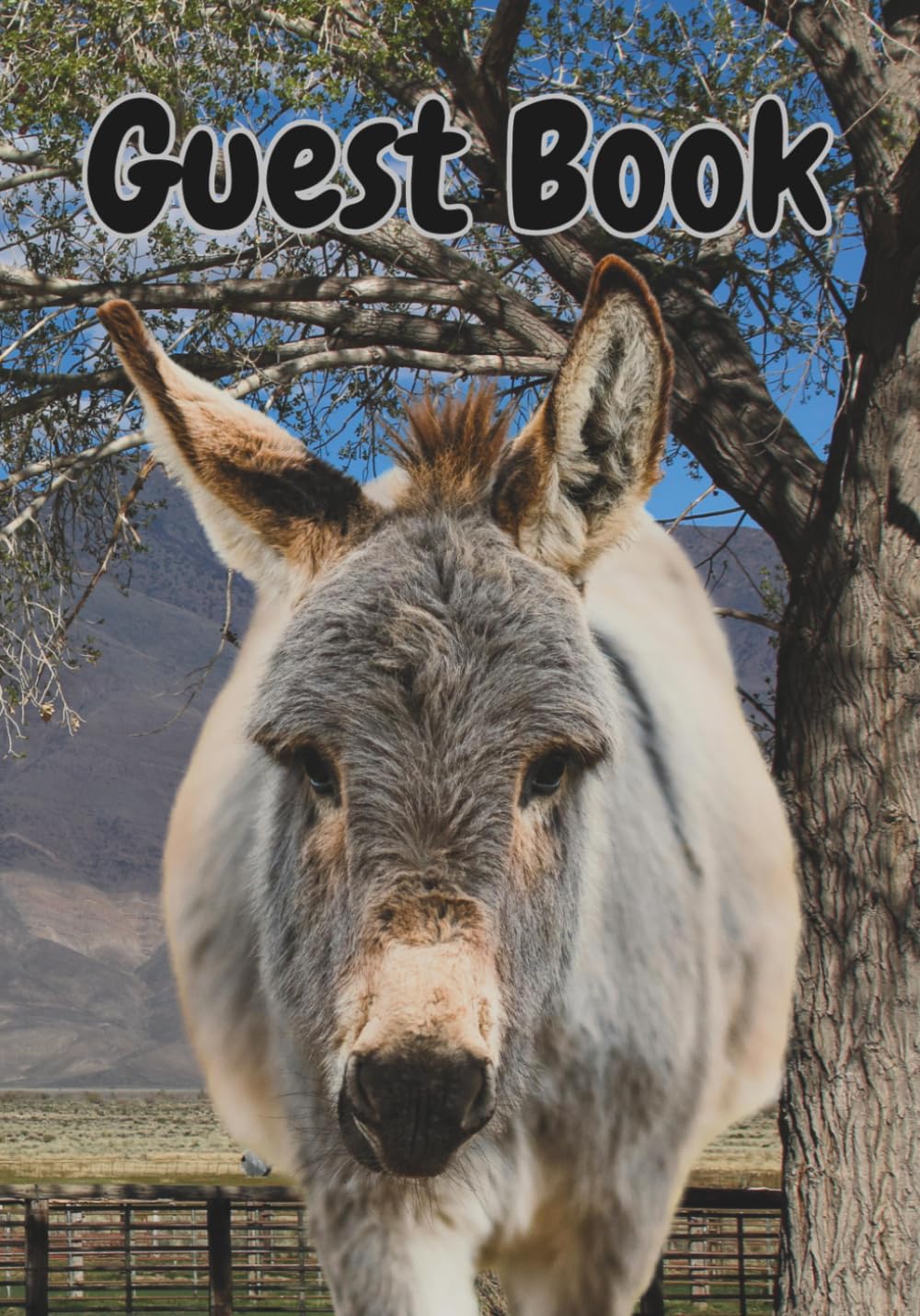 ler totalmente Guest Book: Cute Donkey Graphics Every Page Make A Good Unique Welcome Book For House Guests, Vacation Home, Airbnb, Rental House, Ranch Or Cabin (Black And White Edition)