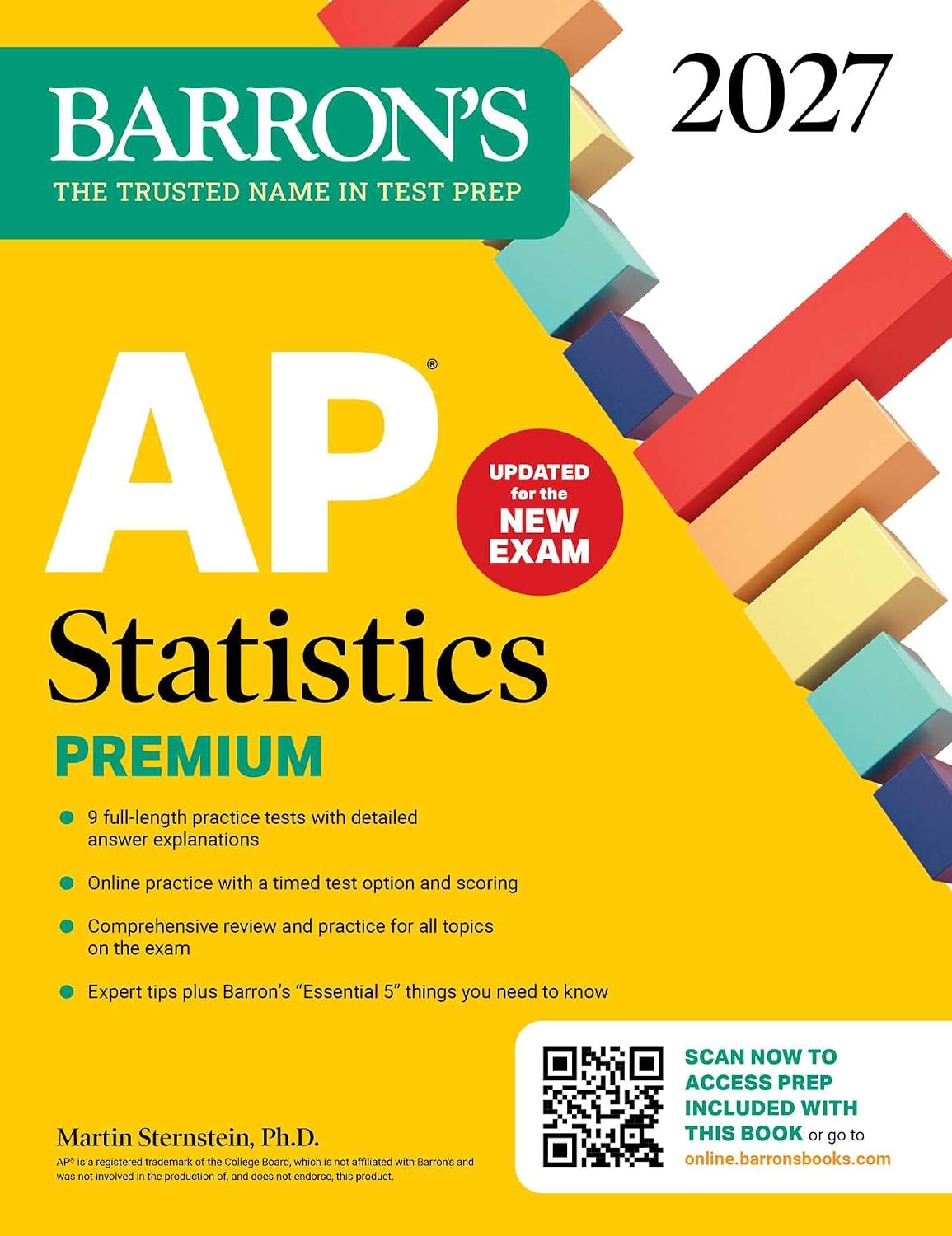 AP Statistics Premium, 2027: 9 Practice Tests + Comprehensive Review + Online Practice (Barron's AP Prep) (English Edition) baixar o livro de graça