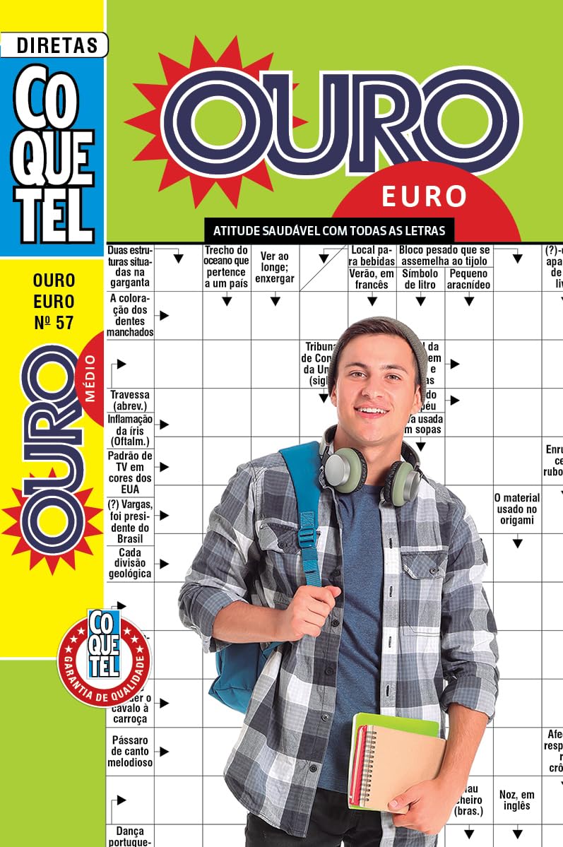 ler totalmente Palavras-Cruzadas Diretas Coquetel Ouro Euro 57: Nível Médio