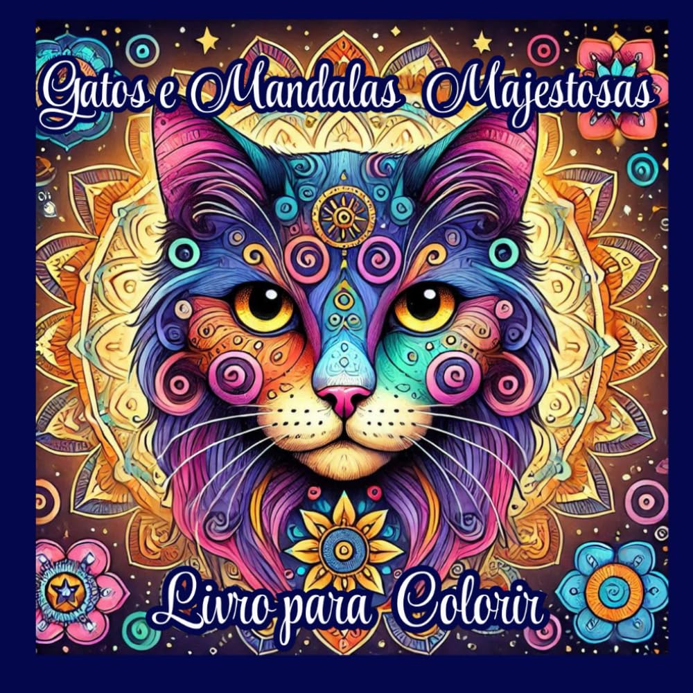 capítulo por capítulo baixar Gatos e Mandalas Majestosas: Livro para Colorir (Portuguese Edition)