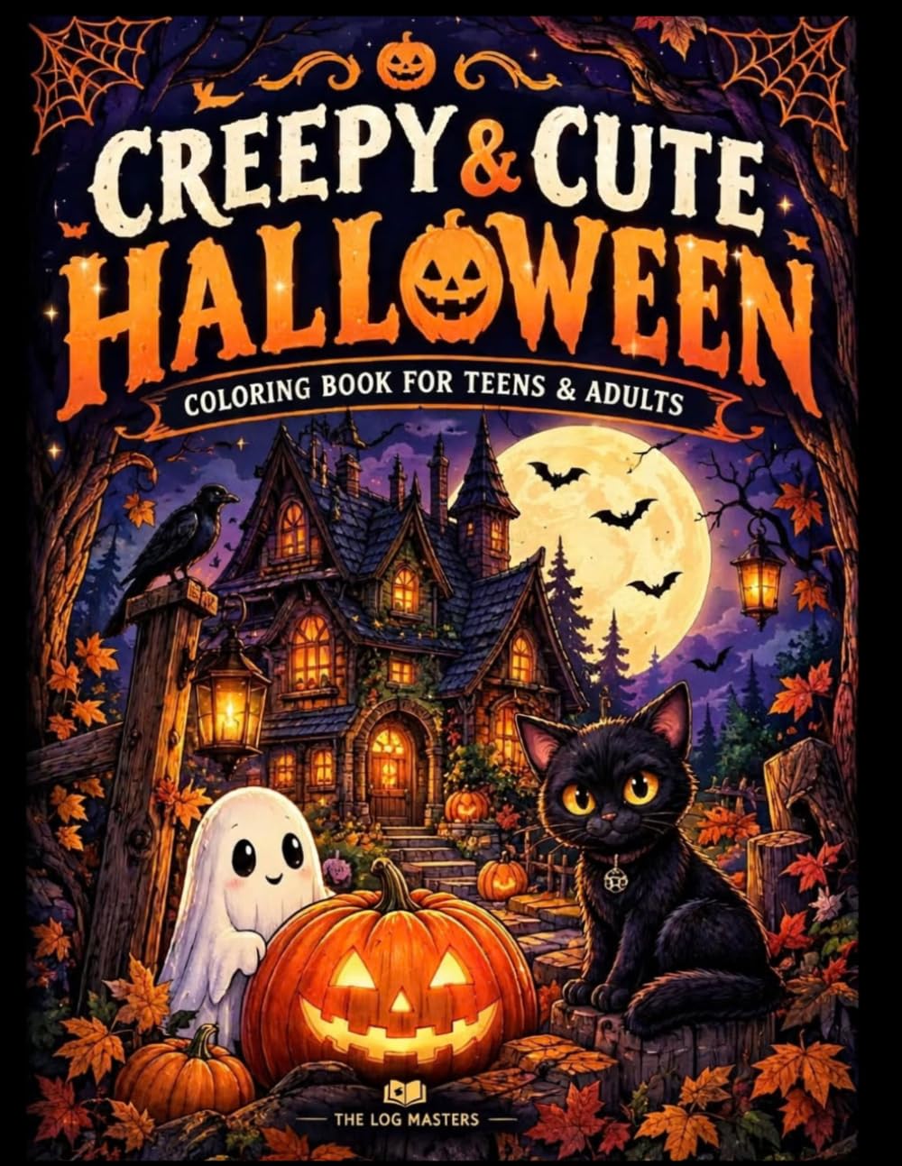 Creepy & Cute Halloween: Coloring Book for Teens & Adults (Cozy Spooky Animals, Ghosts, Haunted Houses, and Eerie Scenes for Stress Relief and Relaxation) baixar o livro de graça