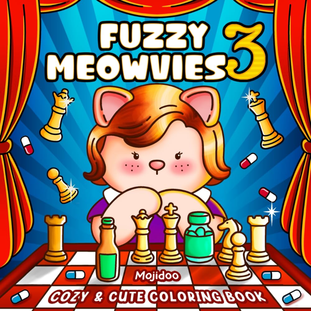 ler totalmente Fuzzy Meowvies 3: Cozy and Cute Coloring Book for Adults & Teens Featuring Comfy Cat Friends in TV Series-Inspired Scenes (Meowvies Coloring)