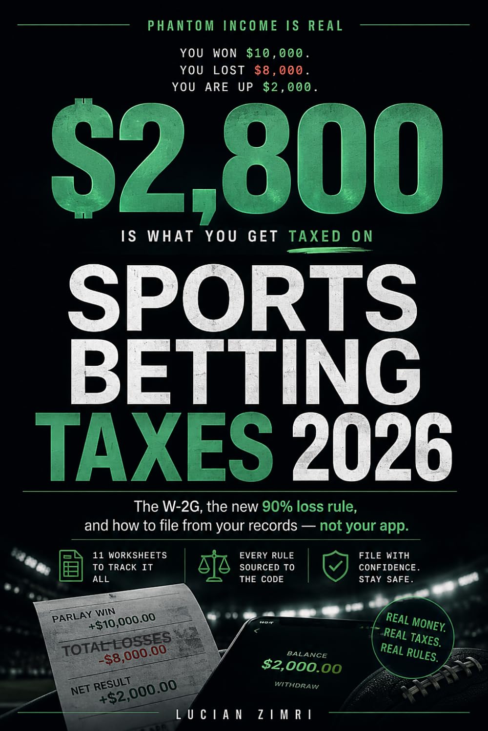 Sports Betting Taxes 2026: The W-2G, the 90% Loss Rule, and How to File From Your Records — Not Your App baixar o livro de graça