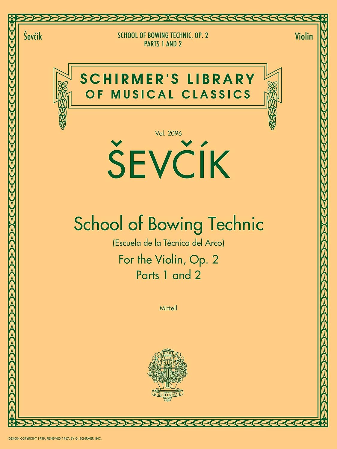 School of Bowing Technics, Op. 2, Parts 1 & 2 Schirmer's Library of Musical Classics, Vol. 2096: Schirmer Library of Classics Volume 2096 baixar o livro de graça
