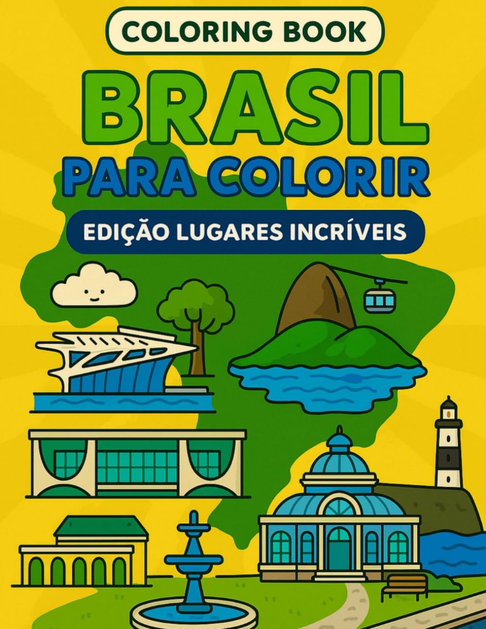 ler totalmente BRASIL PARA COLORIR: EDIÇÃO LUGARES INCRÍVEIS (Portuguese Edition)