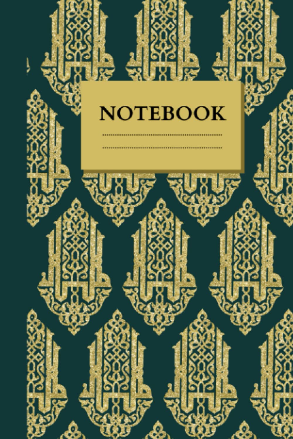 Gold Deco notebook | Vintage wallpaper notebook | Art Deco Gatsby theme | Gold and Emerald II baixar o livro de graça