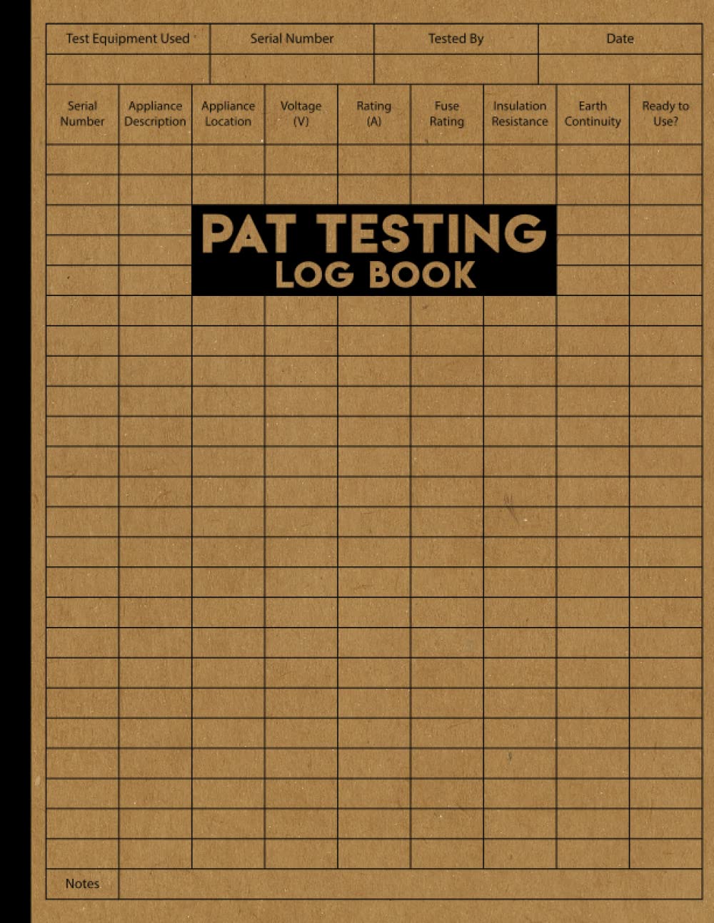 ler totalmente Pat Testing Log Book: Portable Appliance Testing Record Book.