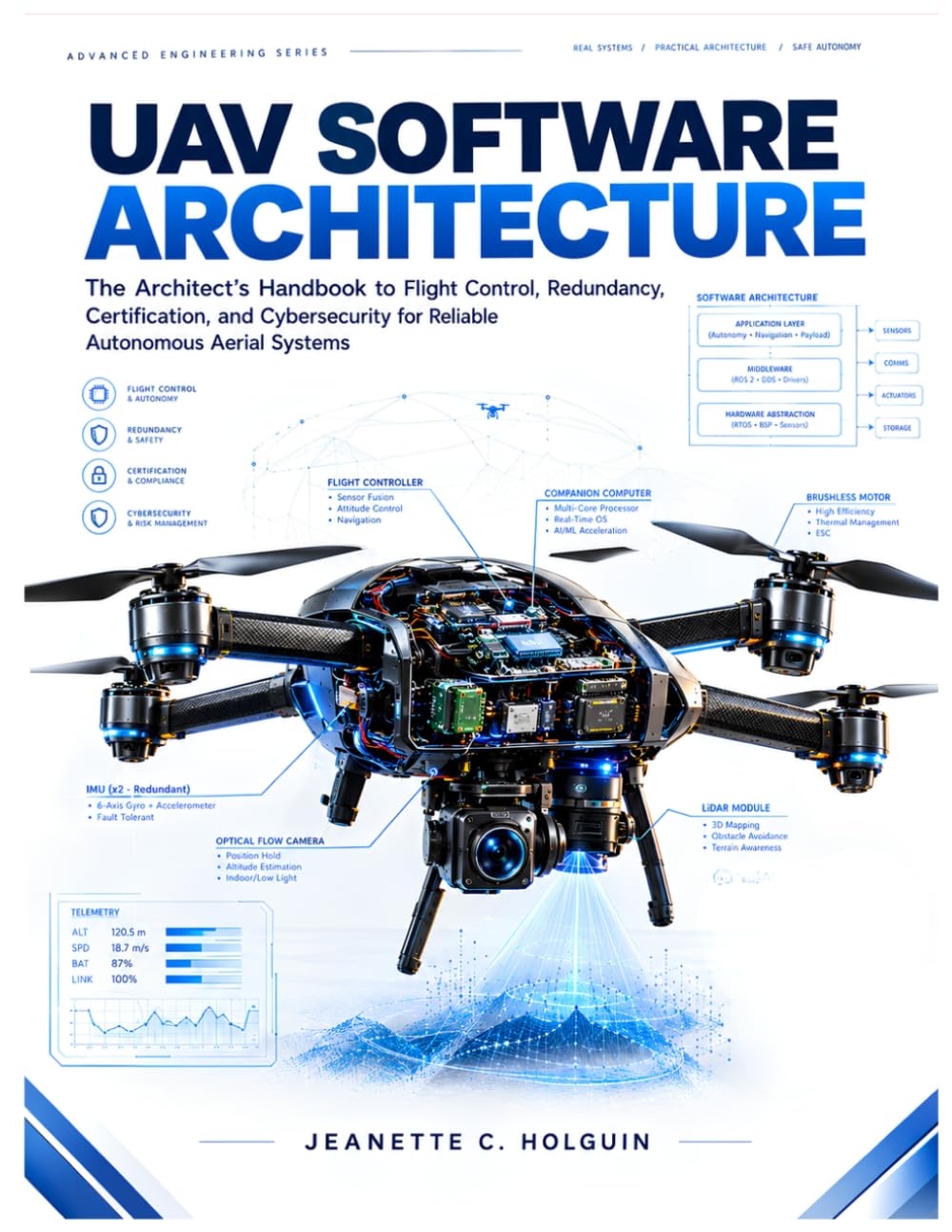UAV Software Architecture: The Architect's Handbook to Flight Control, Redundancy, Certification, and Cybersecurity for Reliable Autonomous Aerial Systems