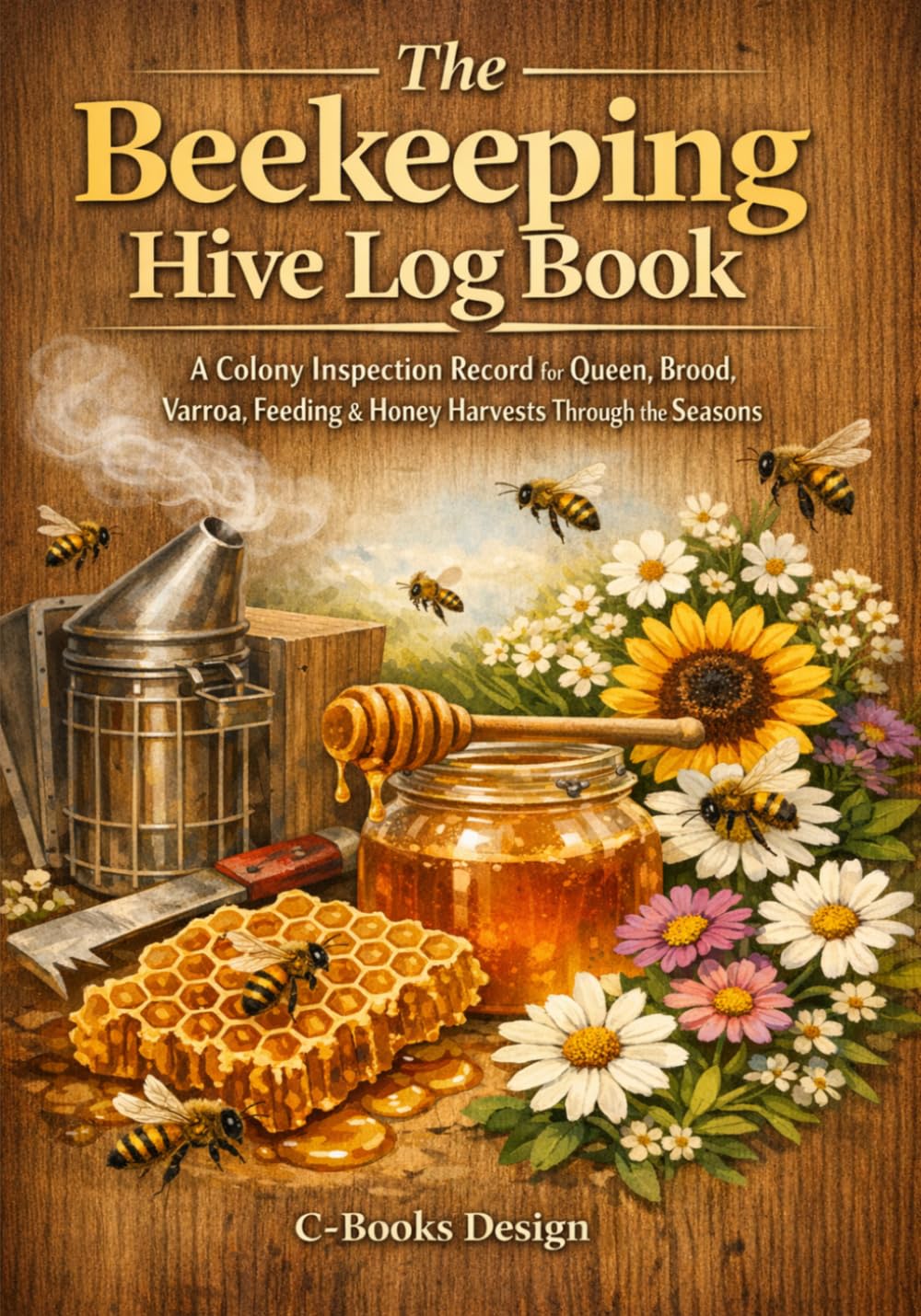 capítulo por capítulo baixar The Beekeeping Hive Log Book: A Colony Inspection Record for Queen, Brood, Varroa, Feeding & Honey Harvests Through the Seasons I 7 x 10 inch