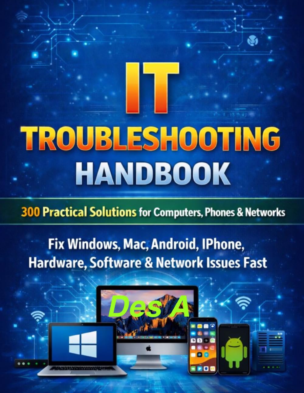 ler totalmente IT Troubleshooting Handbook 300 Practical Solutions for Computers, Phones & Networks: Fix Windows, Mac, Android, iPhone, Hardware, Software & Network Issues Fast