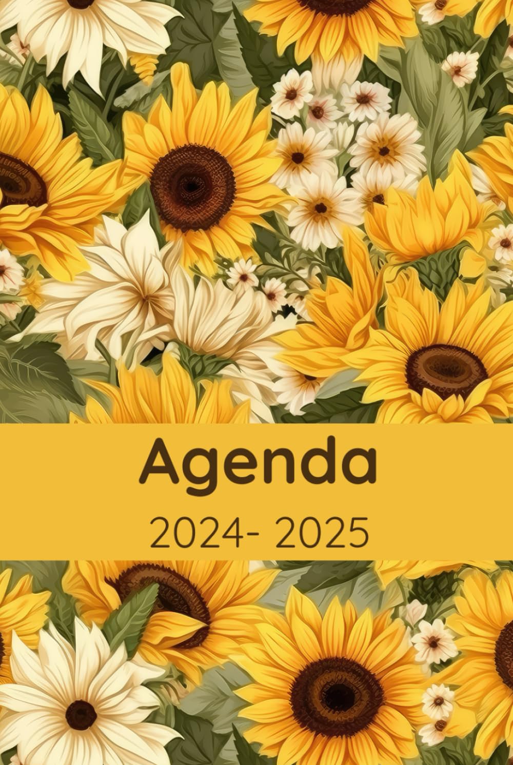 Agenda 2024-2025: Idée de cadeau pour amoureux des fleurs, des tournesols, du jardinage, Planificateur organisateur mensuel et semainier (French Edition) baixar livro de graça