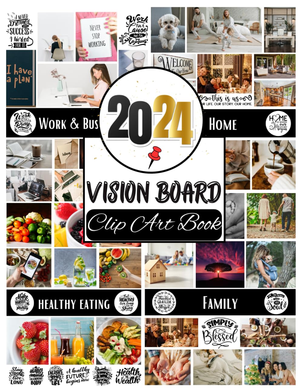 capítulo por capítulo baixar 2024 Vision Board Clip Art Book: Create Your Awesome 2024 With Vision Board Supplies From 500+ Pictures, Quotes And Affirmations For Women | Reach Your Full Potential in 2024