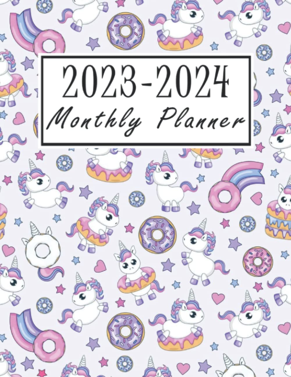 Planner 2023-2024: Donuts Weekly Two Year Planner - Pretty Design 24 Months at a Glance Simple Schedule Organizer & Agenda |... & Contacts Log (Academic Planner) baixar livro de graça