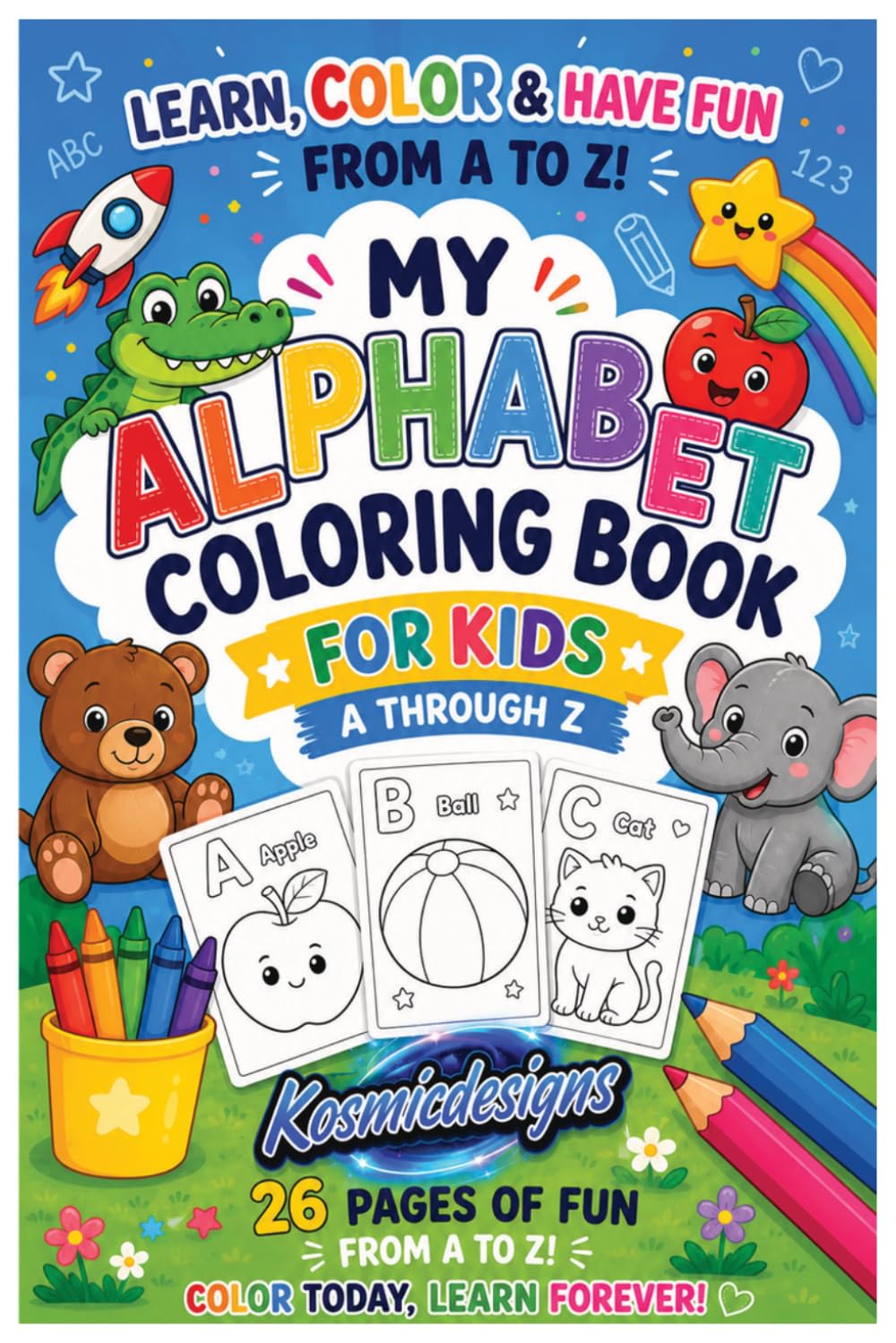 capítulo por capítulo baixar My First Alphabet Coloring Book Fun A–Z Letter Coloring for Kids Ages 3–6