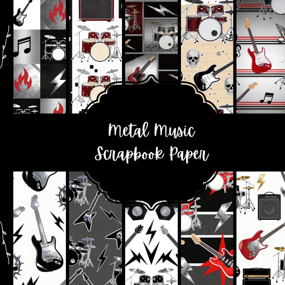 capítulo por capítulo baixar Metal Music Scrapbook Paper, Musical Junk Journal Paper, Guitar Decorative Paper, DIY Projects, Origami, Collage Sheets, Decoupage Paper, 10 Designs, Double SIded