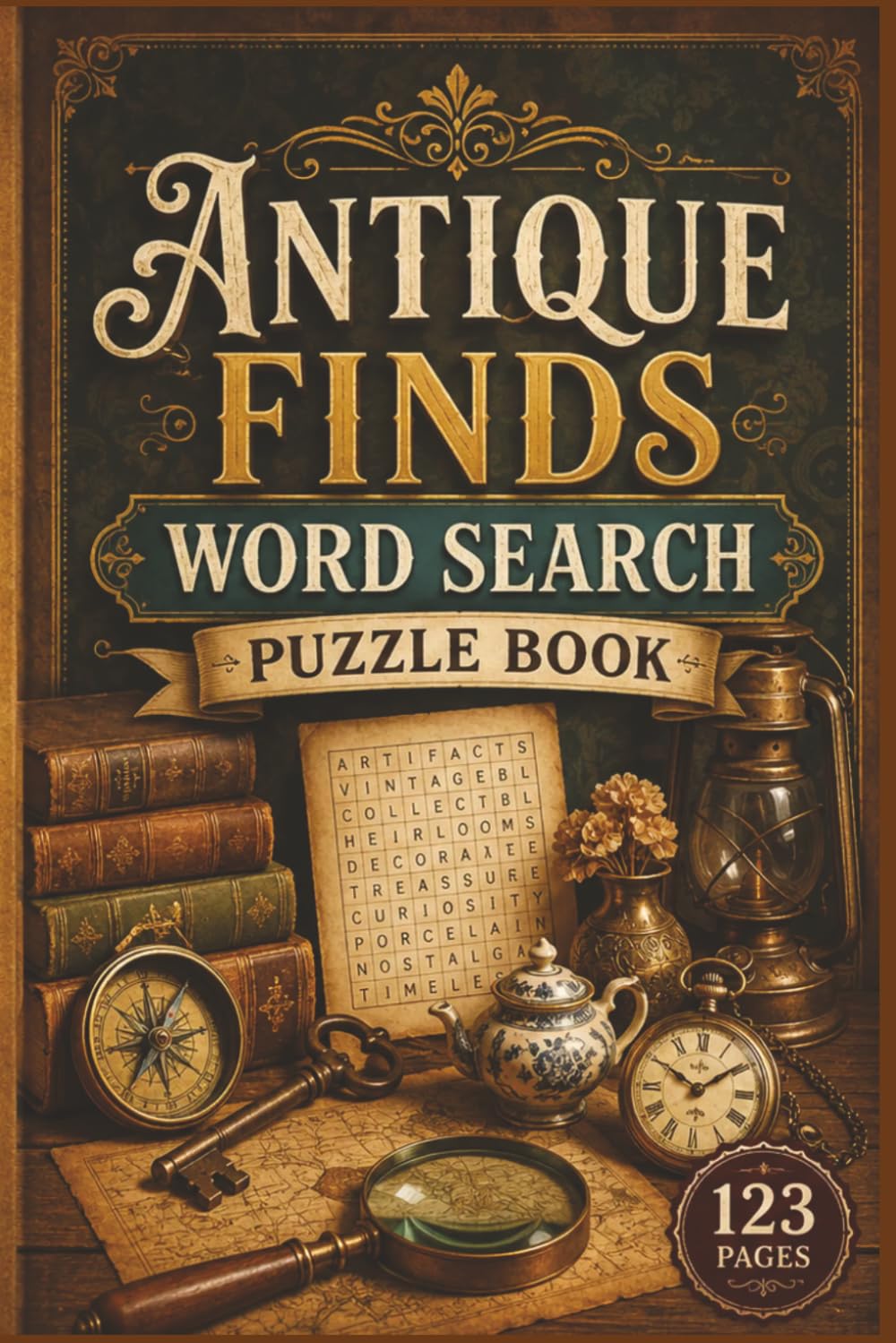 capítulo por capítulo baixar Antique Finds Word Search Puzzle Book: 60 Themed Word Search Puzzles for Seniors & Adults | Portable 6x9 Inch Travel Size | Relaxing Brain Exercises... Years Nostalgia Word Search Collection)