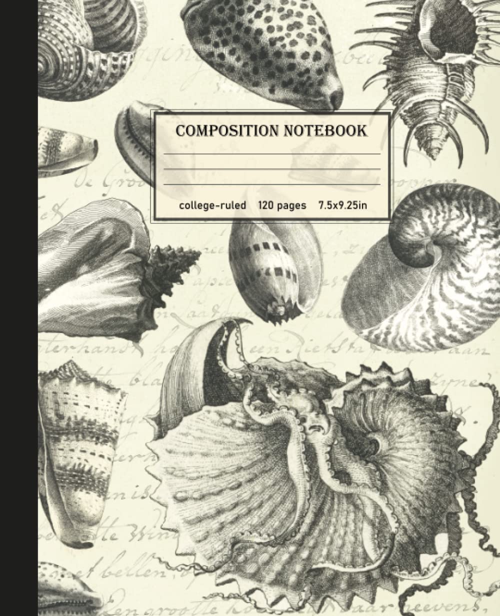 ler totalmente Composition Notebook: Vintage Sea Life Animals Illustration | 120 College Ruled Lined Paper Journal - 7.5x9.25in