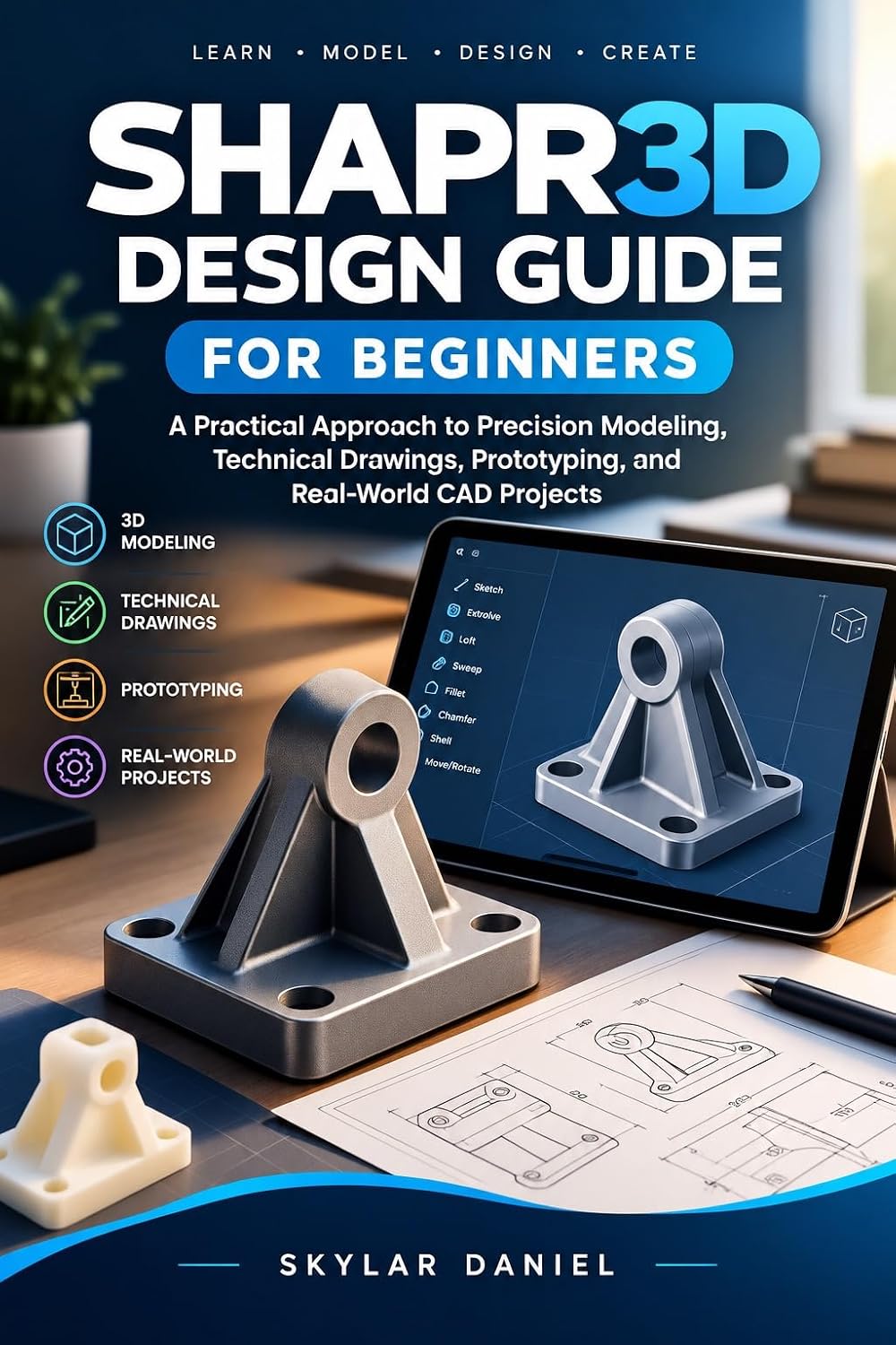SHAPR3D DESIGN GUIDE FOR BEGINNERS: A Practical Approach to Precision Modeling, Technical Drawings, Prototyping, and Real-World CAD Projects (English Edition) baixar o livro de graça