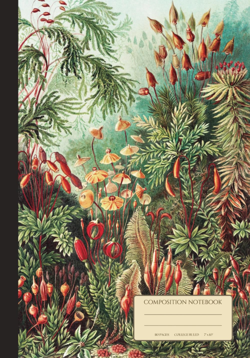 ler totalmente Nature Composition Notebook College Ruled - Ernst Haeckel Ferns: Vintage Botanical Plant Illustration | 110 Pages Garden Aesthetic Journal for Science Students, Women, Gardeners, Office Gifts