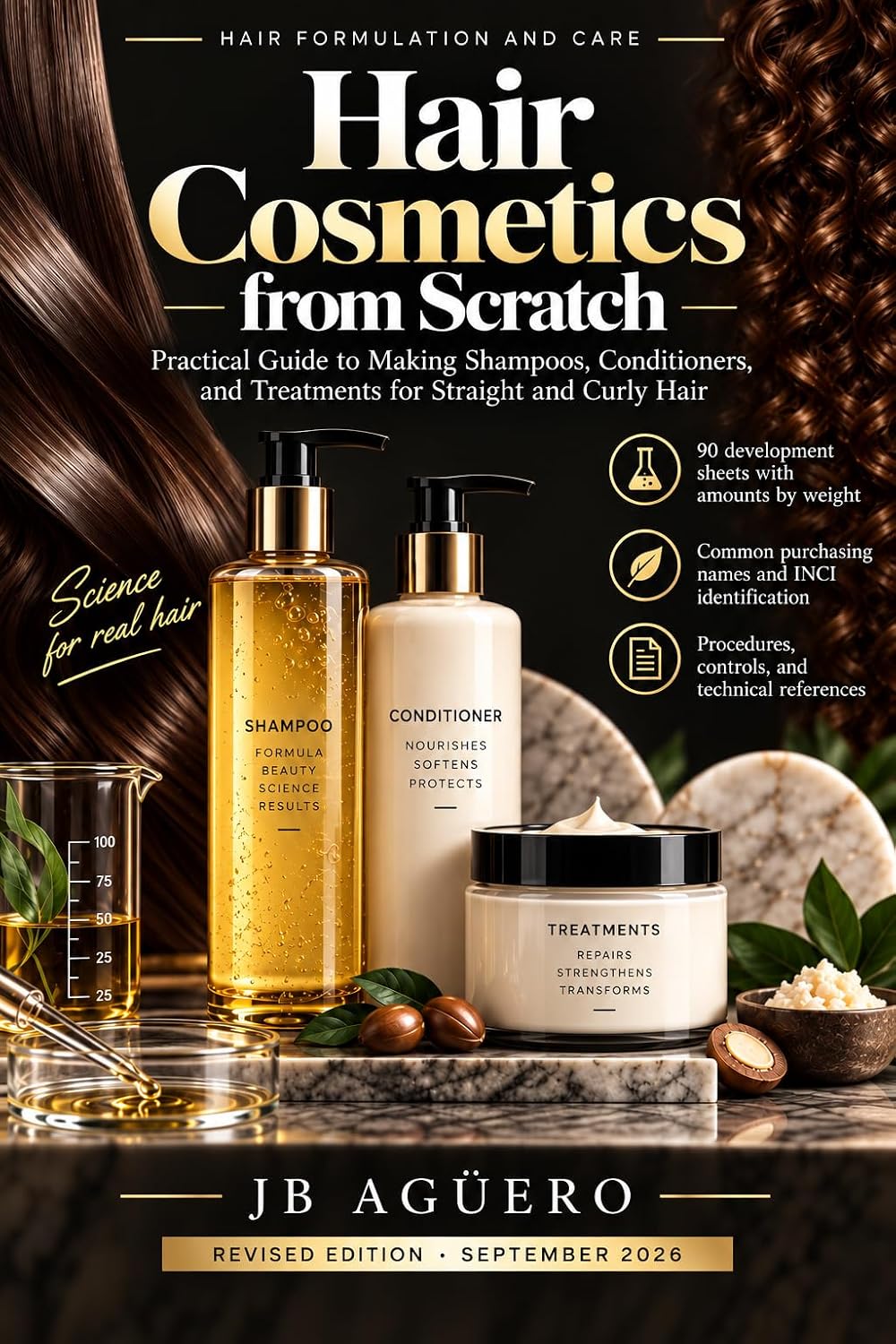 ler totalmente Hair Cosmetics from Scratch: Practical Guide to Making Shampoos, Conditioners, and Treatments for Straight and Curly Hair (English Edition)
