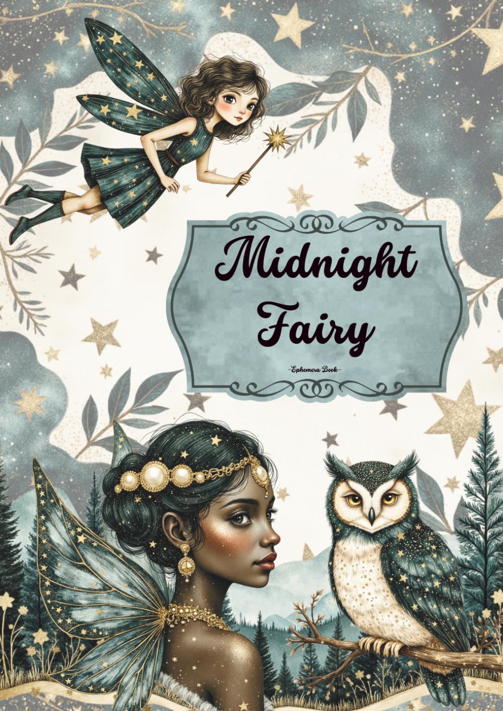 ler totalmente Midnight Fairy: A Magical Ephemera Book for Junk Journaling, Scrapbooking & Paper Crafts