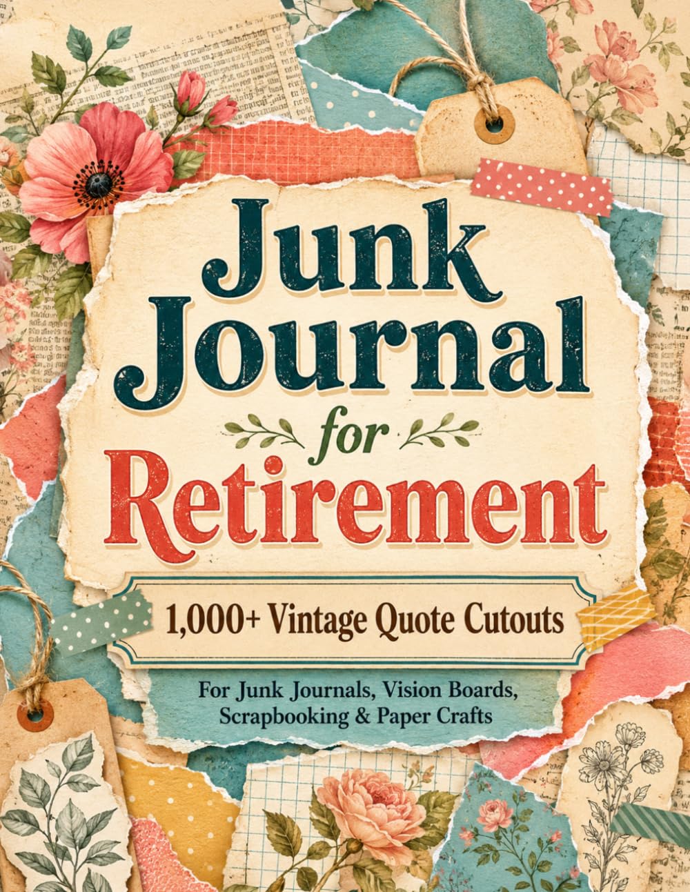 Junk Journal for Retirement: 1,000+ Full-Color Empowering Quote Cutout Images, Aesthetic Paper Ephemera and Motivational Cutouts for Vision Boards, Confidence and Creative Journaling baixar o livro de graça