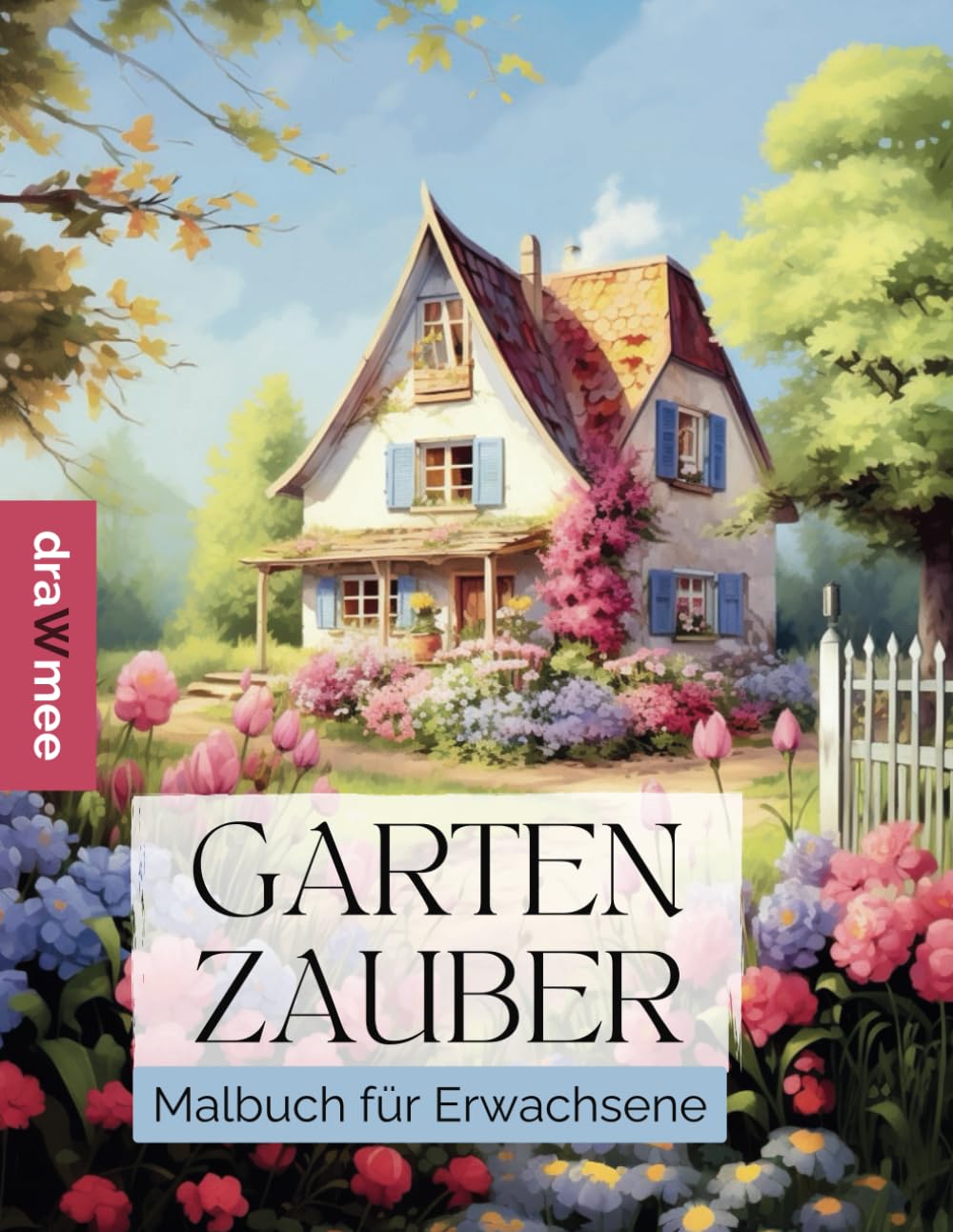 Gartenzauber: Malbuch für Erwachsene - Garten- und Blumen Ausmalbuch mit 50 Motiven zur Entspannung: Mandalas mit Häusern & Vorgärten zum bunt Ausmalen (German Edition) baixar o livro de graça