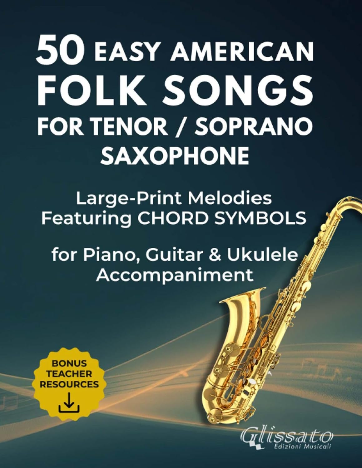 ler totalmente 50 Easy American Folk Songs for Tenor / Soprano Saxophone: Large-Print Sheet Music for School Band, Private Lessons, Adult Beginners, Homeschool Music... Collection) (English Edition)