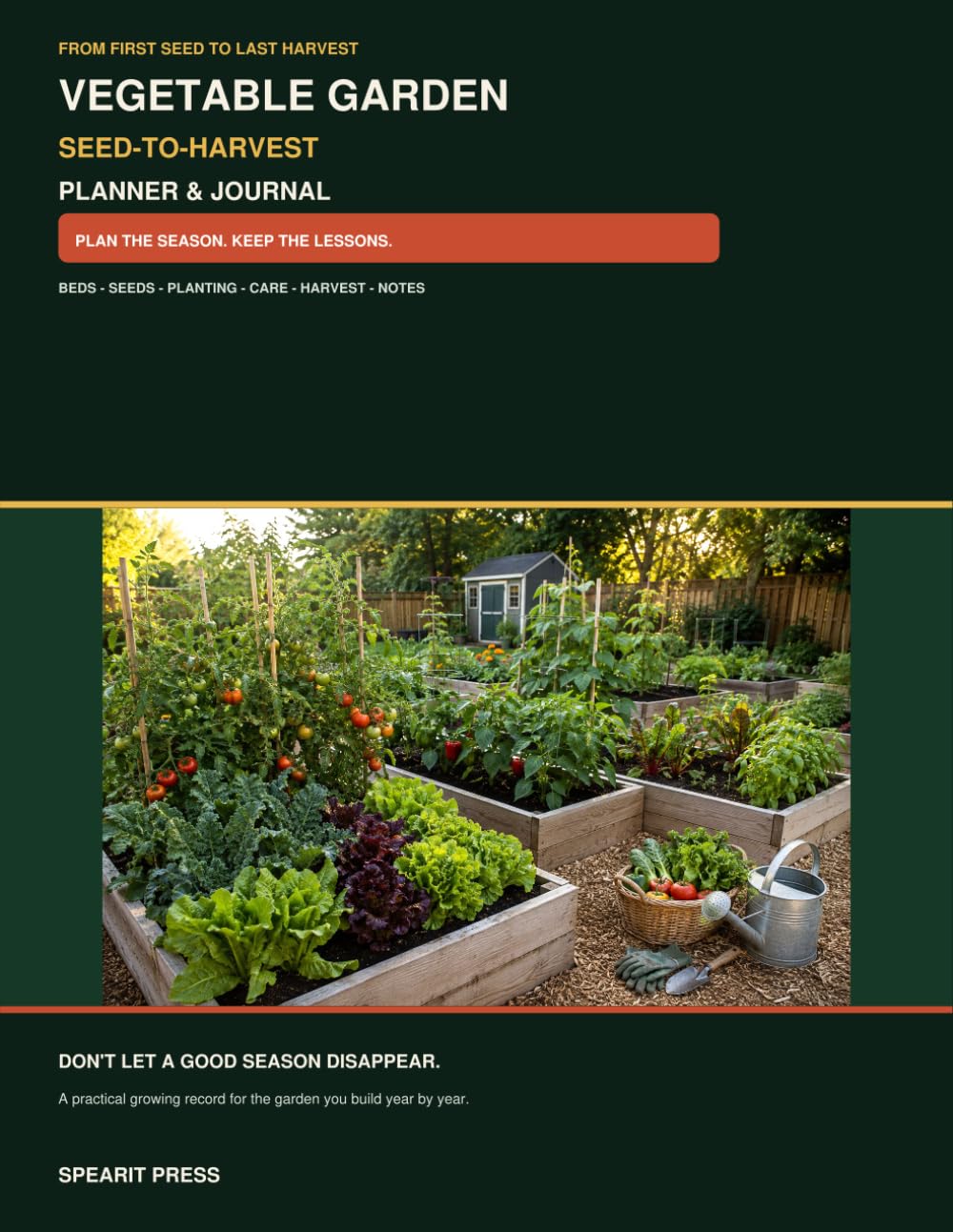 Vegetable Garden Seed-to-Harvest Planner & Journal baixar o livro de graça
