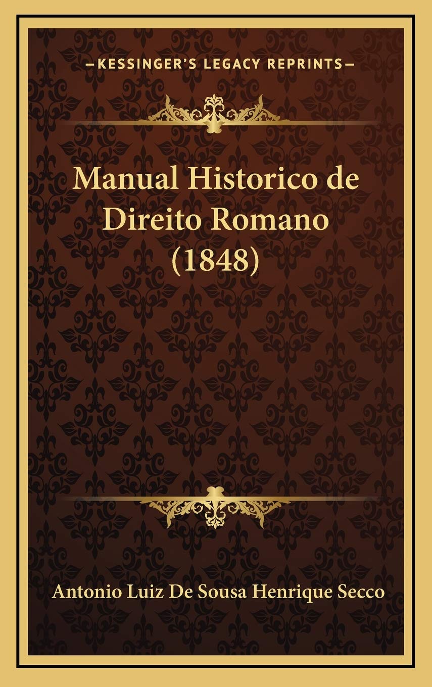 Manual Historico de Direito Romano (1848)