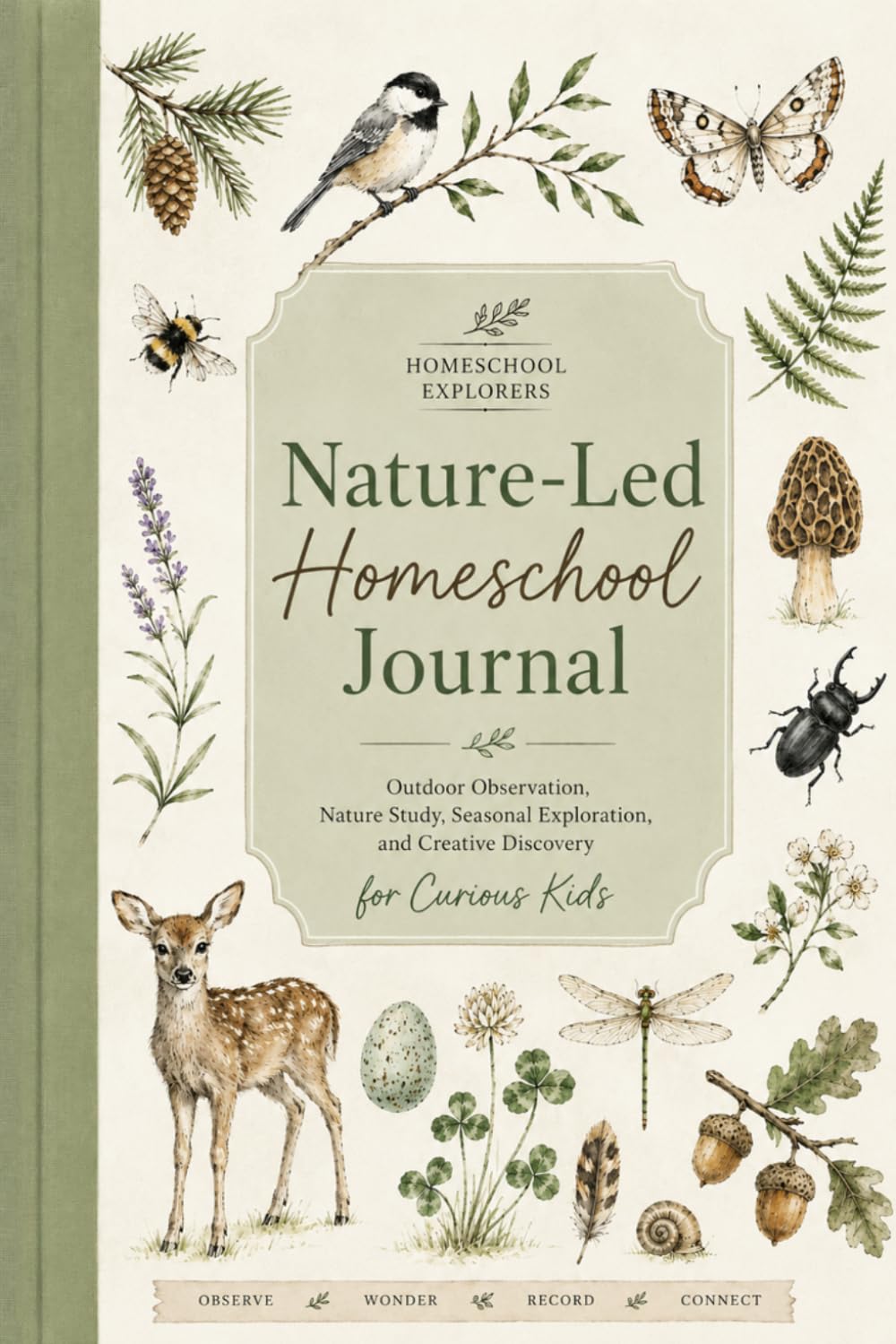Nature-Led Homeschool Journal for Kids - Color Edition:: Seasonal Observations, Scavenger Hunts, Nature Study Activities, Drawing Pages, and Outdoor Exploration