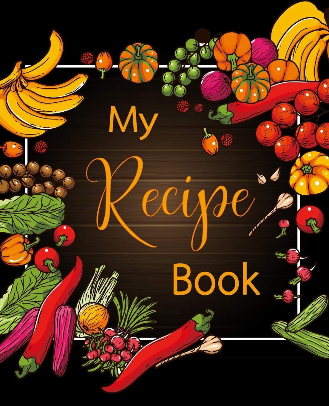 My Recipe Book: 100 Recipe Journal, Blank Recipe Book to Write in for Everyone, Empty Recipe Book to Collect the Favorite Recipes You Love in Your Own... Cookbook with Colorful Food Hand Drawn Design baixar o livro de graça