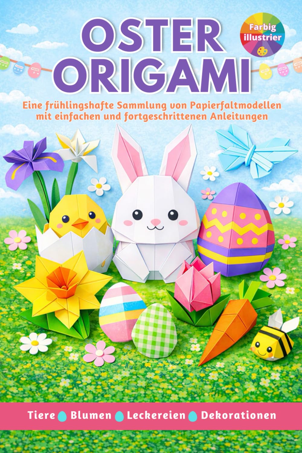 ler totalmente Oster Origami: 25 farbenfrohe Frühlingsmodelle mit illustrierter Faltanleitung für Anfänger & Fortgeschrittene | Ein Bastelspaß für Kinder und Erwachsene (German Edition)