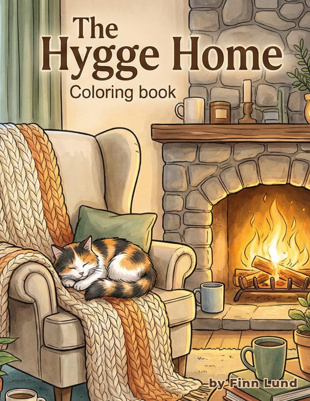 The Hygge Home: An Adult Coloring Book: Featuring Hygge Interiors, Comfy Homes, and Peaceful Scenes for Relaxation and Stress Relief (Mindful Escapes Collection) baixar o livro de graça