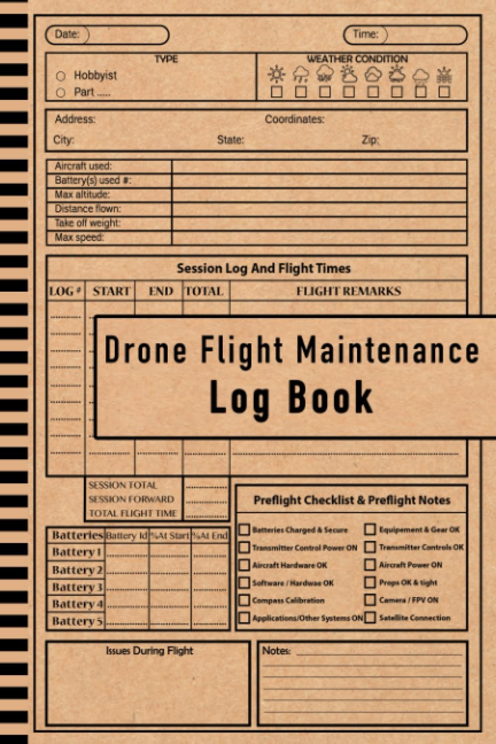Drone Flight Log Book: Ultimate UAS Drone Flight & Maintenance Logbook with Preflight Checklists. Experience Unparalleled Detail in This Log Book,... Drones and Various Flight Missions. (6"x9") baixar o livro de graça